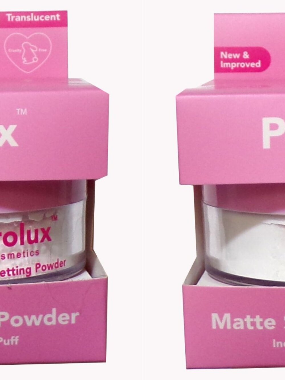 PROLUX Cosmetics MATTE Setting Powder With Puff ~ Translucent (Set of 2)